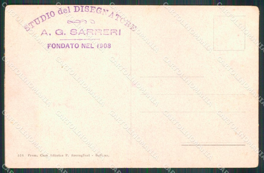 Belluno Cadore Monte Pelmo Breveglieri 526 cartolina MX3158 – retro