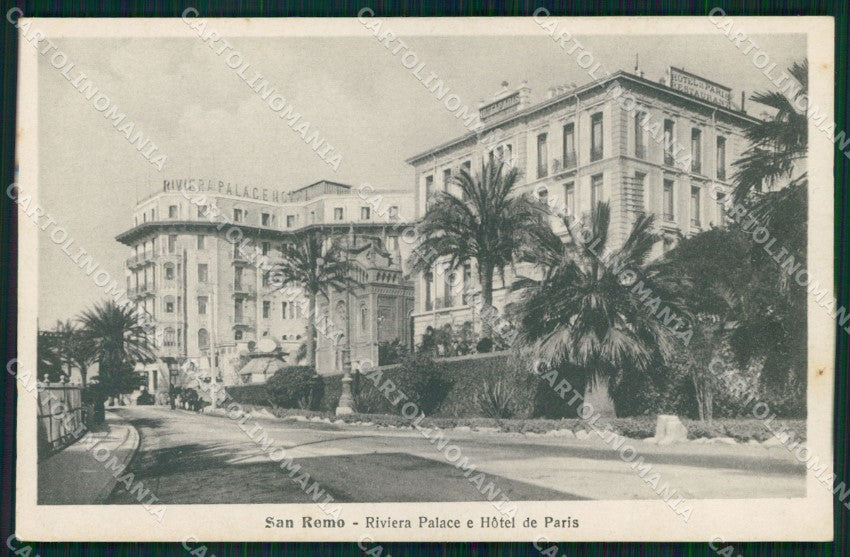 Imperia Sanremo Hotel de Paris Riviera Palace Alterocca 20596 cartolina MX3165 – fronte