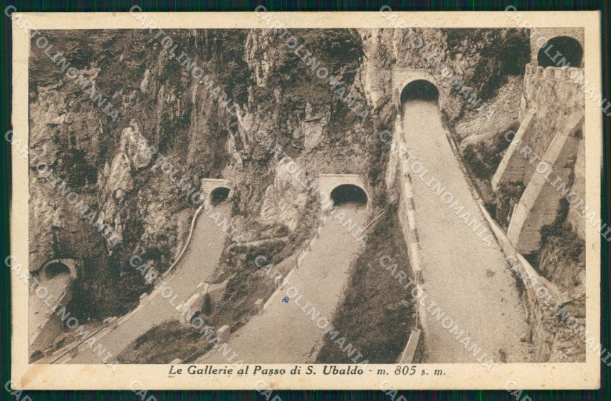 Treviso Cison di Valmarino Passo Sant'Ubaldo Gallerie cartolina MX3168 – fronte