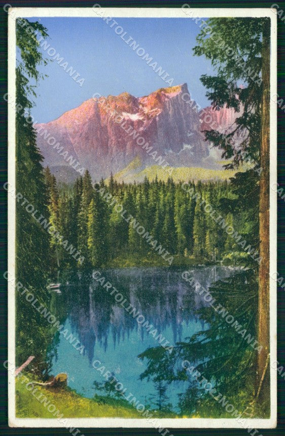 Bolzano Nova Levante Lago di Carezza Latemar cartolina MX3181 – fronte