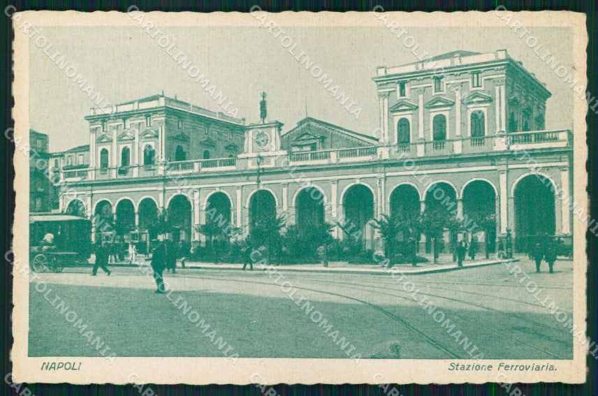Napoli Città Stazione Ferroviaria cartolina MX3183 – fronte