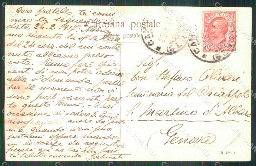 Roma Città San Pietro dai Giardini Vaticani Foto cartolina MX3186 – retro