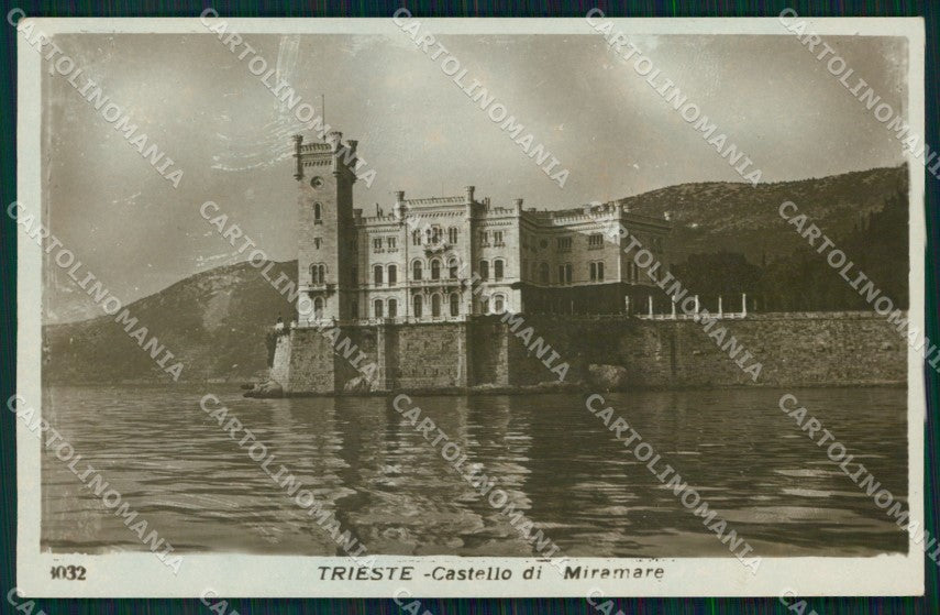 Trieste Città Castello Miramare Foto cartolina MX3202 – fronte