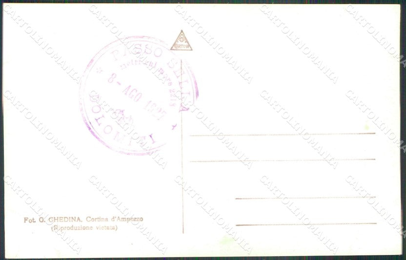 Trento Canazei Sassolungo Foto cartolina MX3213 – retro