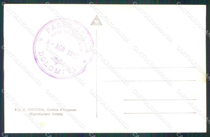Trento Canazei Passo Sella Foto cartolina MX3215 – retro