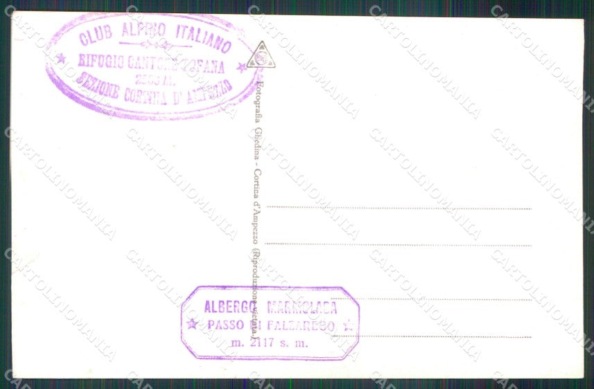Belluno Cortina d'Ampezzo Monte Cristallo Foto cartolina MX3216 – retro
