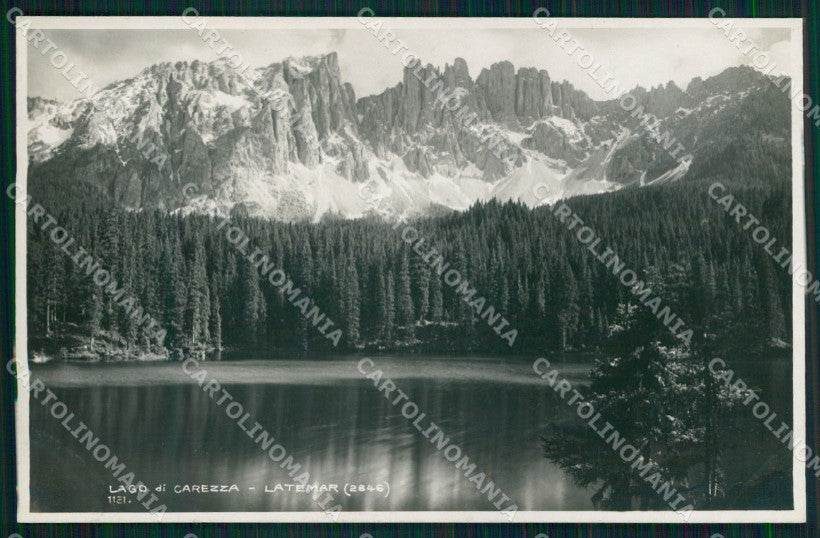 Bolzano Nova Levante Lago di Carezza Latemar Foto cartolina MX3217 – fronte