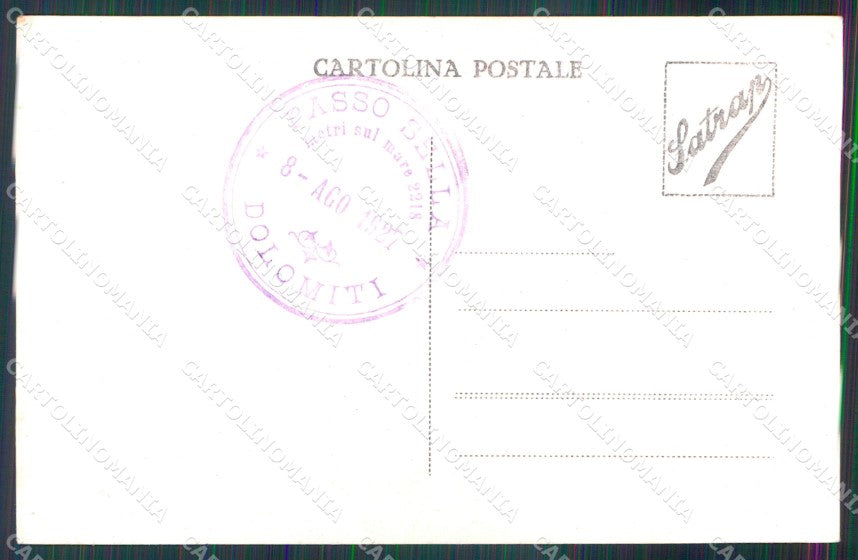 Trento Canazei Gruppo Sella Foto cartolina MX3219 – retro
