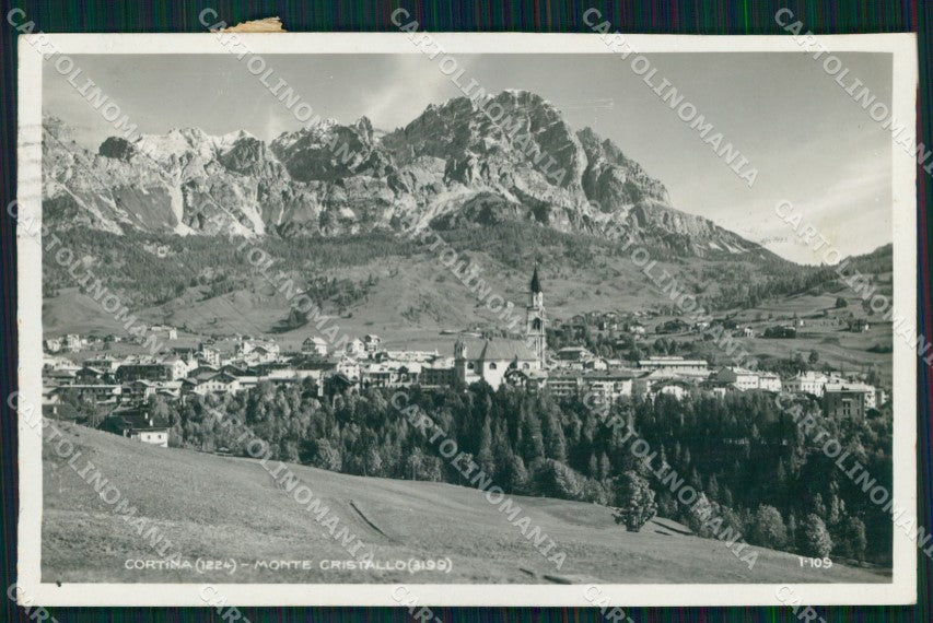 Belluno Cortina d'Ampezzo Monte Cristallo Foto cartolina MX3225 – fronte