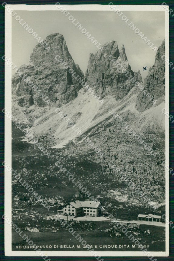 Trento Canazei Rifugio Sella Cinque Dita Foto cartolina MX3226 – fronte