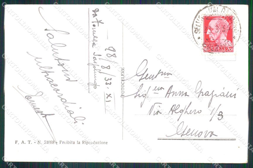 Trento Canazei Rifugio Sella Cinque Dita Foto cartolina MX3226 – retro