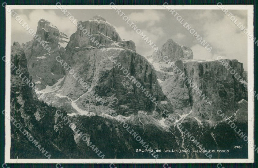 Bolzano Corvara in Badia Colfosco Veduta del Sella Foto cartolina MX3235 – fronte
