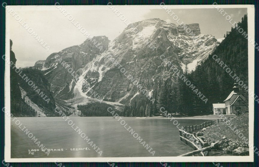 Bolzano Braies Veduta Lago Foto cartolina MX3236 – fronte