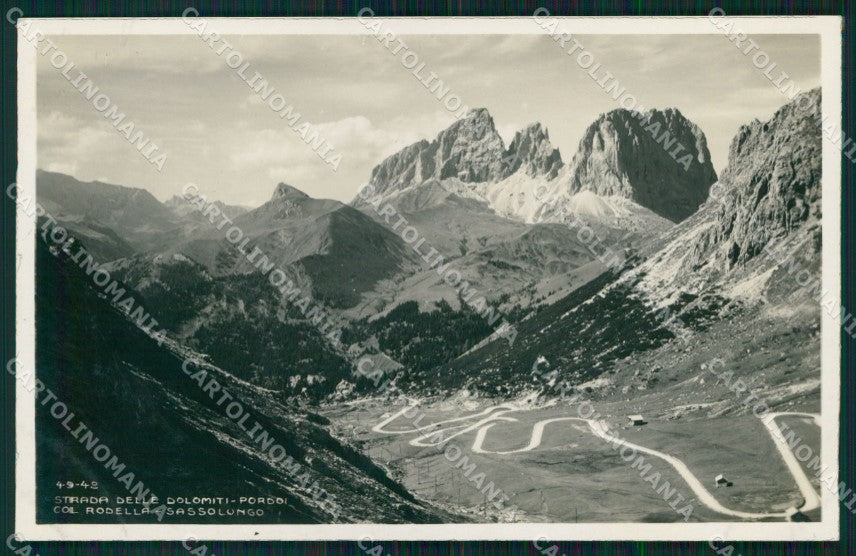 Trento Canazei Sassolungo Strada Dolomiti Foto cartolina MX3242 – fronte