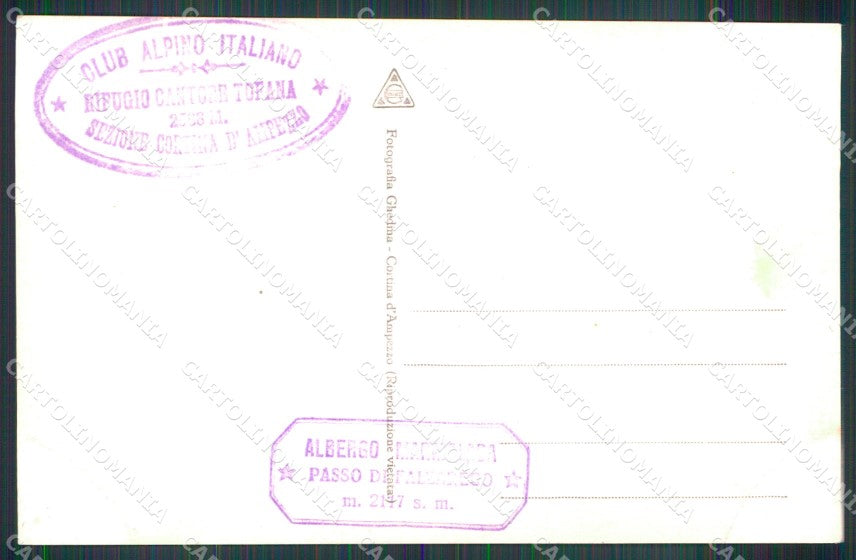 Trento Canazei Sassolungo Strada Dolomiti Foto cartolina MX3242 – retro