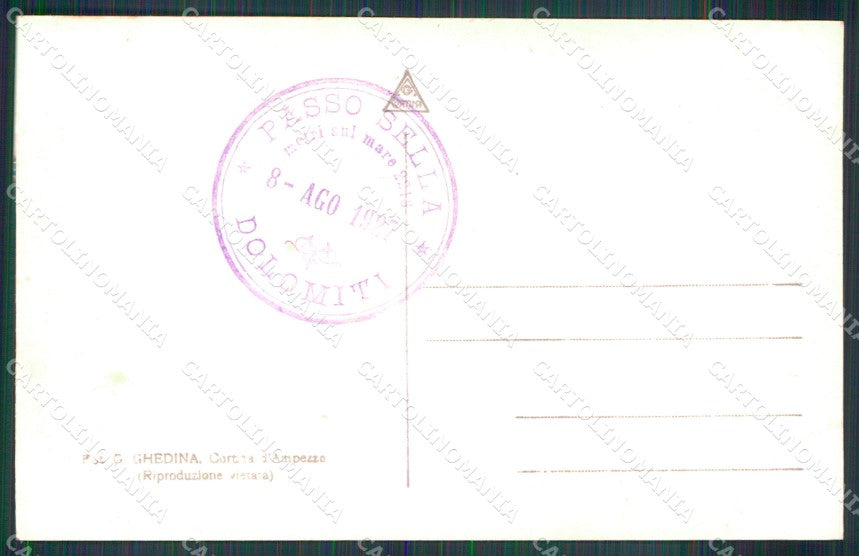 Trento Canazei Passo Sella Foto cartolina MX3244 – retro