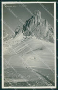 Belluno Cortina d'Ampezzo Passo Giau Nuvolao Sci Foto cartolina MX3246 – fronte