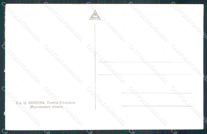 Belluno Cortina d'Ampezzo Passo Cinque Torri Foto cartolina MX3247 – retro