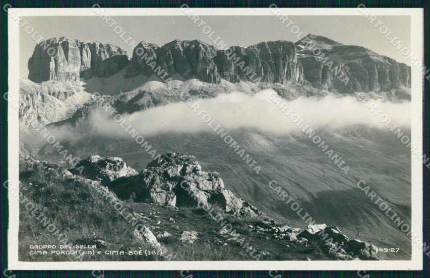 Trento Canazei Gruppo del Sella Cima Pordoi Foto cartolina MX3250 – fronte