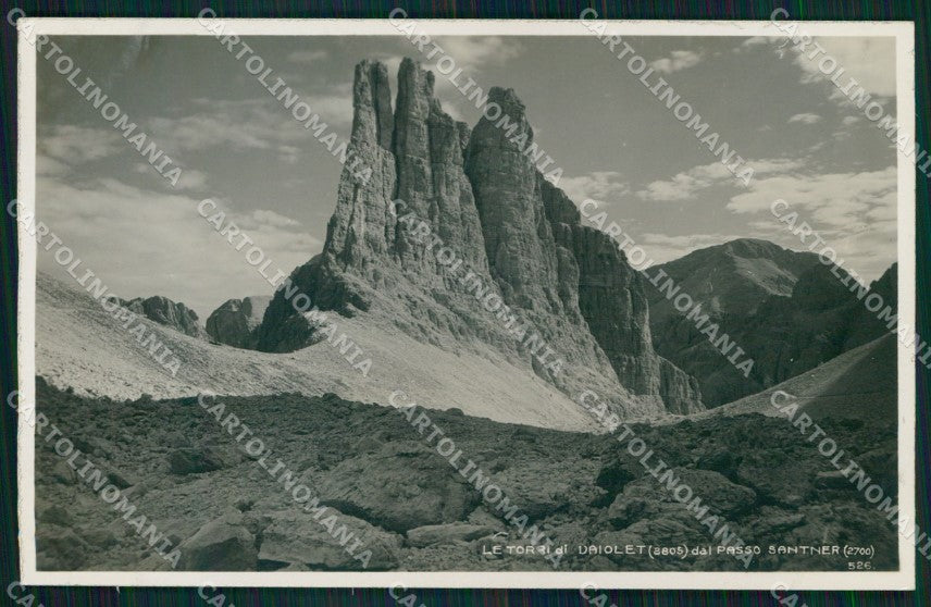Trento Pozza di Fassa Torri di Vajolet Passo Santner Foto cartolina MX3252 – fronte