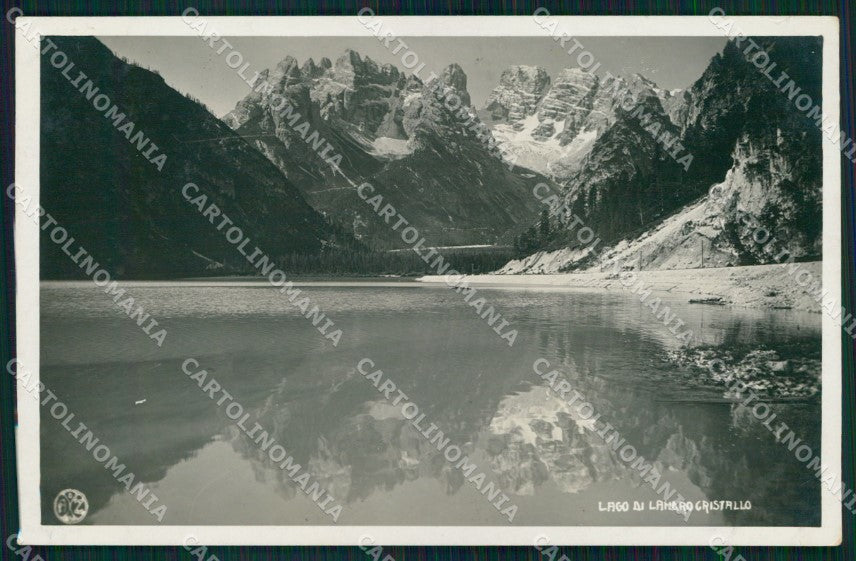 Belluno Cortina d'Ampezzo Lago Monte Cristallo Zardini Foto cartolina MX3257 – fronte