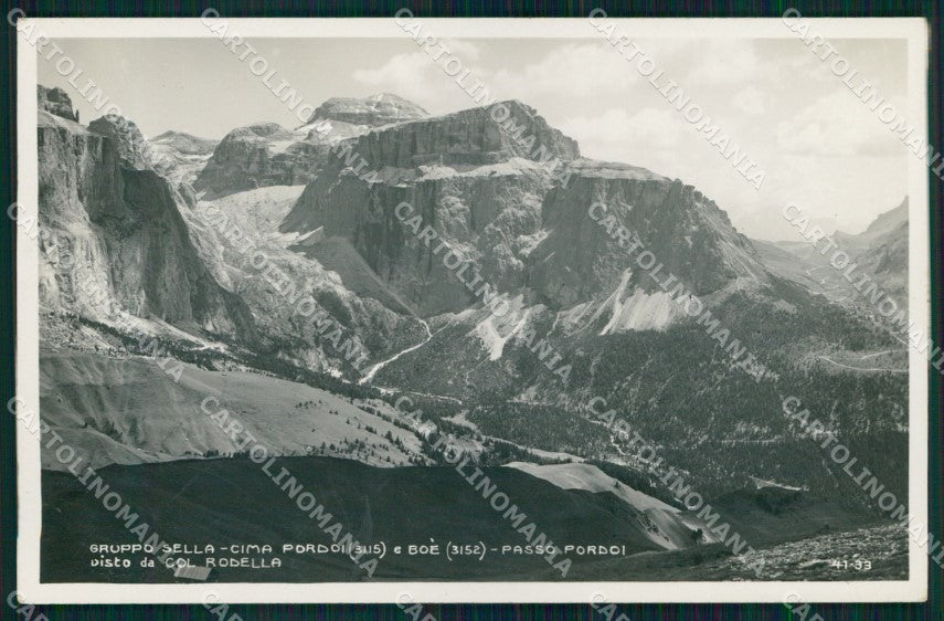 Trento Canazei Gruppo del Sella Cima Pordoi Foto cartolina MX3260 – fronte