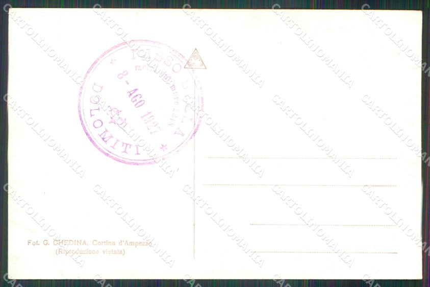 Trento Canazei Passo del Sella Passo Gardena Foto cartolina MX3264 – retro