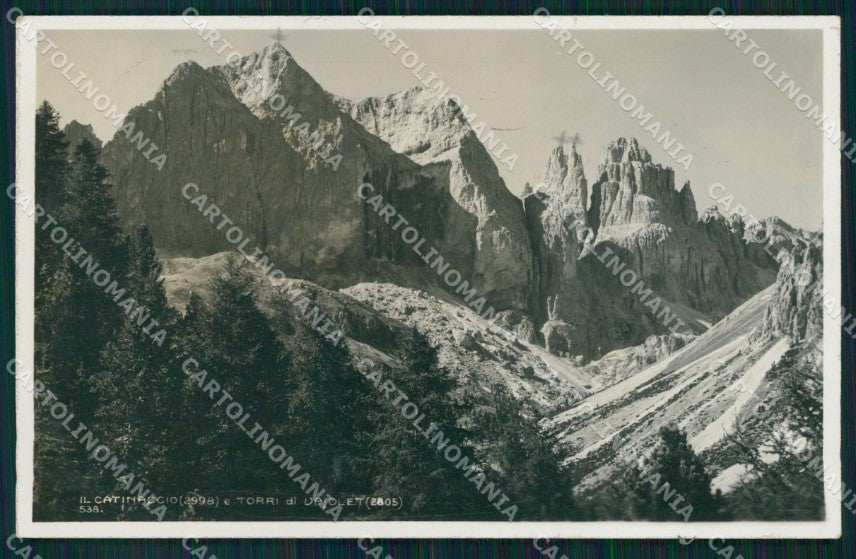 Trento Pozza di Fassa Torri di Vajolet Catinaccio Foto cartolina MX3269 – fronte