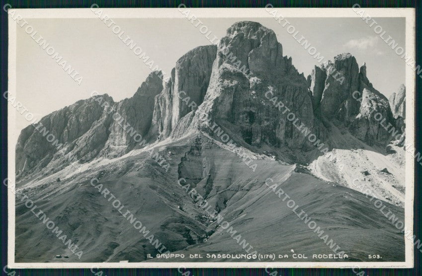 Trento Canazei Gruppo Sassolungo Col Rodella Foto cartolina MX3284 – fronte