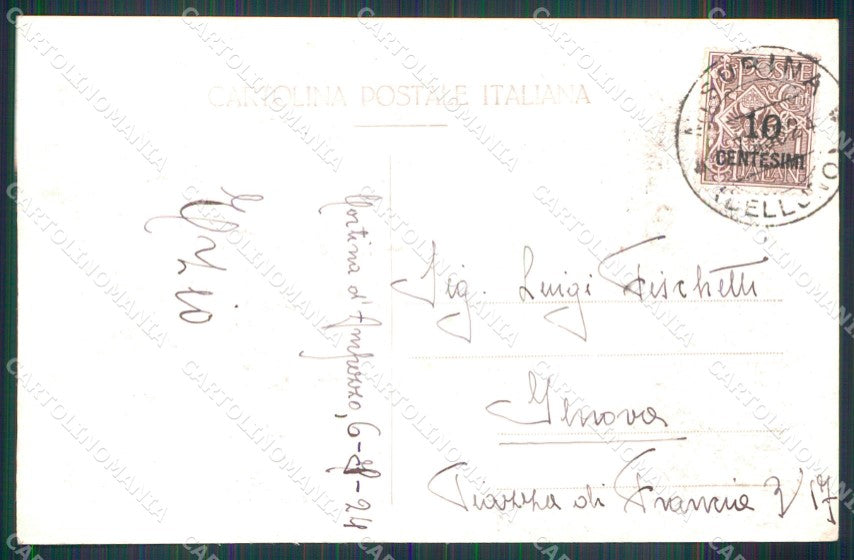 Belluno Cortina d'Ampezzo Monte Cristallo Foto cartolina MX3286 – retro