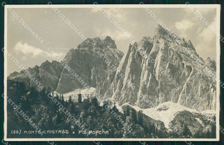 Belluno Cortina d'Ampezzo Monte Cristallo Piz Popena Foto cartolina MX3298 – fronte