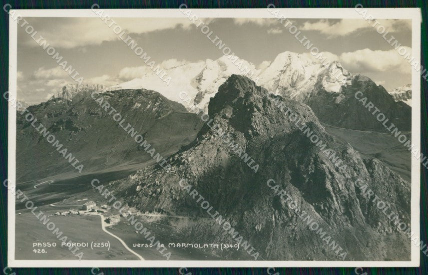 Trento Canazei Passo Pordoi Verso Marmolata Foto cartolina MX3299 – fronte