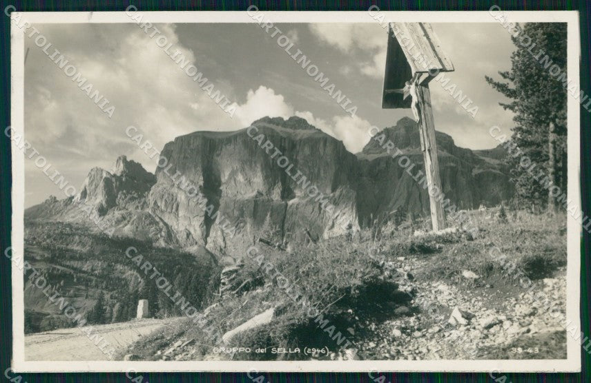 Trento Canazei Passo Sella Gruppo Sella Foto cartolina MX3300 – fronte