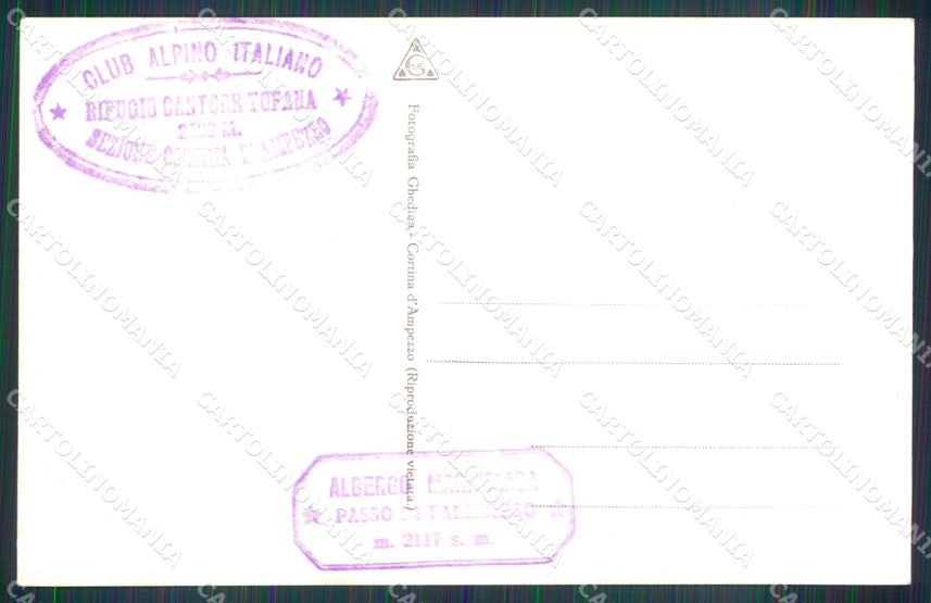 Trento Canazei Passo Sella Gruppo Sella Foto cartolina MX3300 – retro