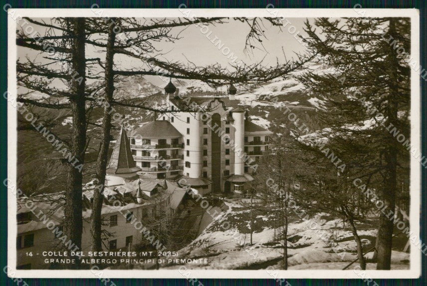 Torino Città Colle del Sestrières Grande Albergo Foto cartolina MX3316 – fronte