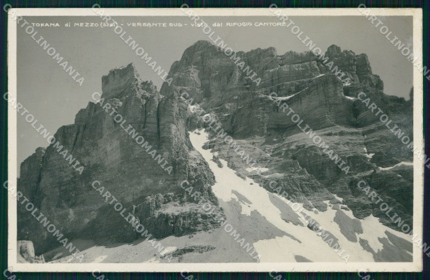 Belluno Cortina d'Ampezzo Monte Tofana Versante Sud Foto cartolina MX3322 – fronte