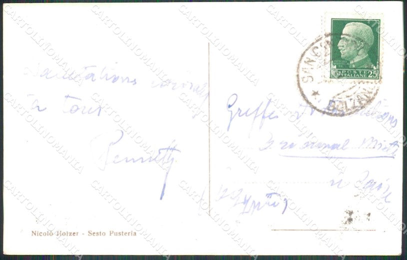 Bolzano Sesto Valle Fiscalina Pusteria Foto cartolina MX3325 – retro