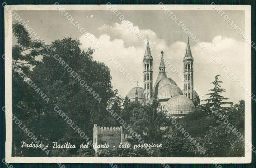 Padova Città Basilica del Santo Alterocca PIEGHINA Foto cartolina MX3338 – fronte
