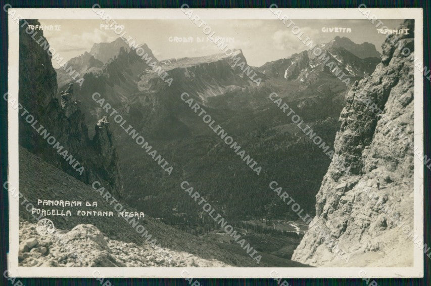 Belluno Cortina d'Ampezzo Forcella Fontana Negra Zardini Foto cartolina MX3343 – fronte