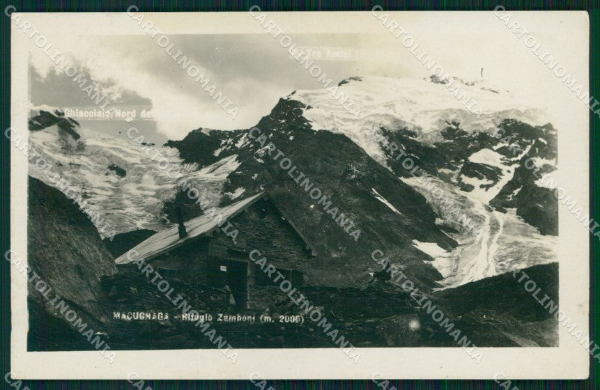 Verbania Macugnaga Rifugio Zamboni Foto cartolina MX3361 – fronte