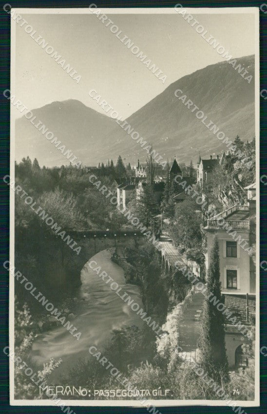 Bolzano Merano Passeggiata Gilf Foto cartolina MX3420 – fronte