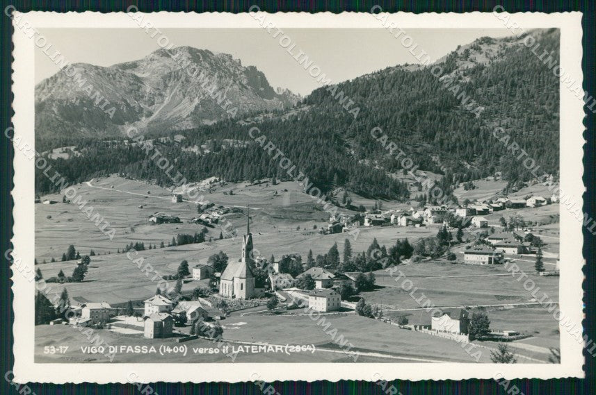 Trento Vigo di Fassa Panorama Verso Latemar Foto cartolina MX3424 – fronte