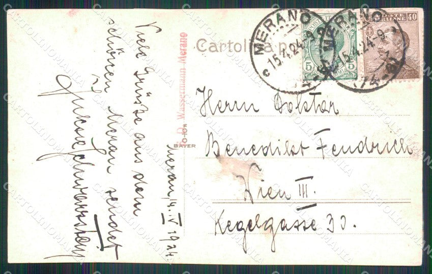 Bolzano Merano Veduta Generale Foto cartolina MX3440 – retro