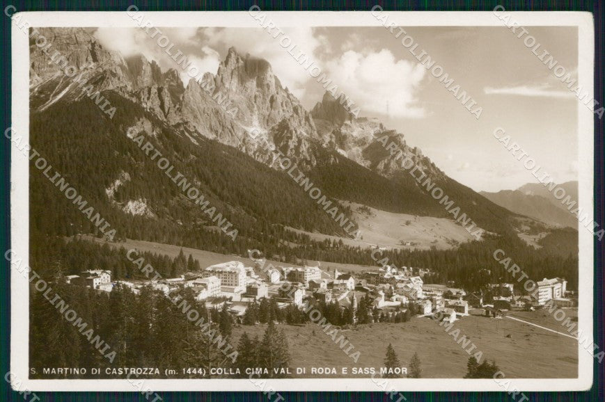 Trento San Martino di Castrozza Val di Roda Sass Maor Foto cartolina MX3444 – fronte