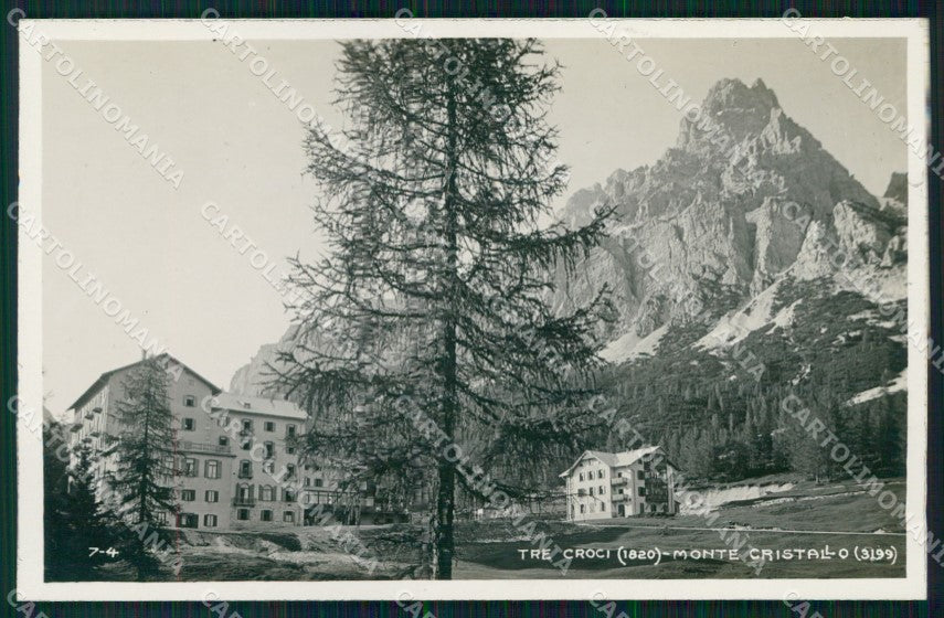 Belluno Cortina d'Ampezzo Monte Cristallo Tre Croci Foto cartolina MX3475 – fronte