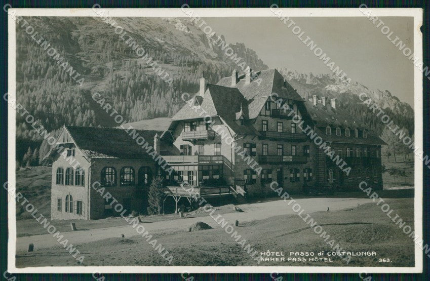 Bolzano Nova Levante Hotel Passo Costalunga Foto cartolina MX3486 – fronte
