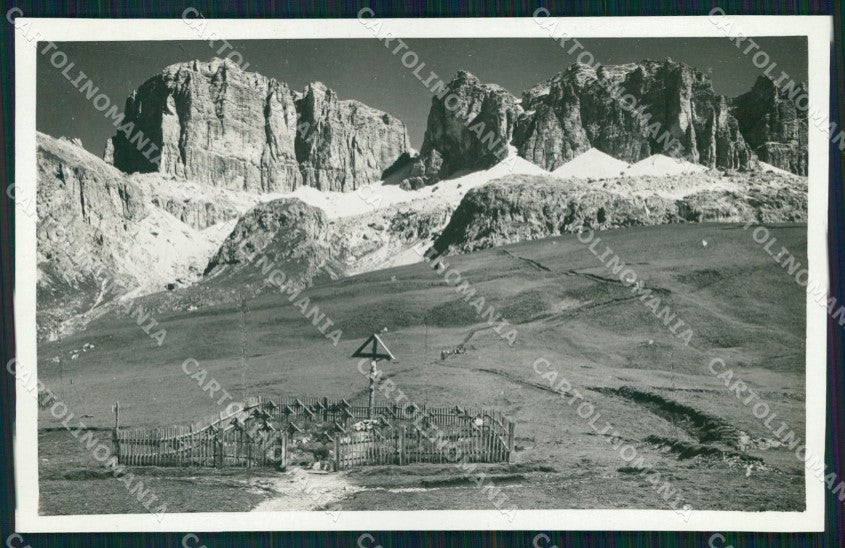 Trento Canazei Passo Pordoi Cimitero Militare Foto cartolina MX3491 – fronte