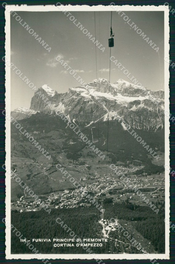Belluno Cortina d'Ampezzo Funivia Zardini 114 Foto cartolina MX3501 – fronte