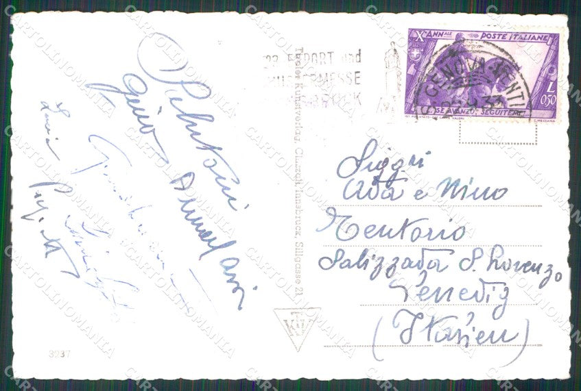 Austria Tirolo Innsbruck Funivia Foto cartolina MX3503 – retro