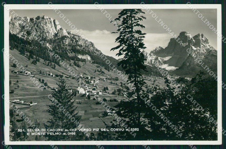 Belluno Cadore Monte Pelmo Piz del Corvo Foto cartolina MX3504 – fronte